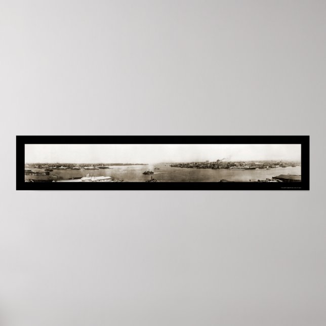 Pôster Norfolk, Portsmouth VA Foto 1918 (Frente)