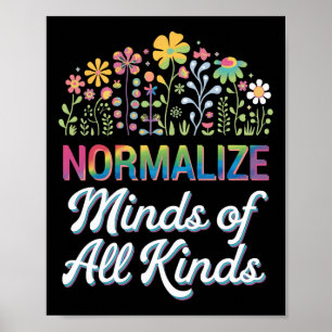 Poster Normalize As Mentes De Todos Os Tipos De Suporte A