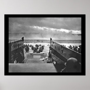 Pôster Normandia Invasion em D-Day - 1944