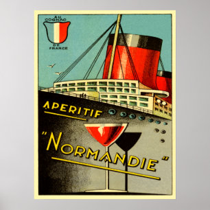Poster normandie aperitif
