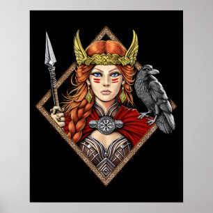 Poster Norse Goddess Freya