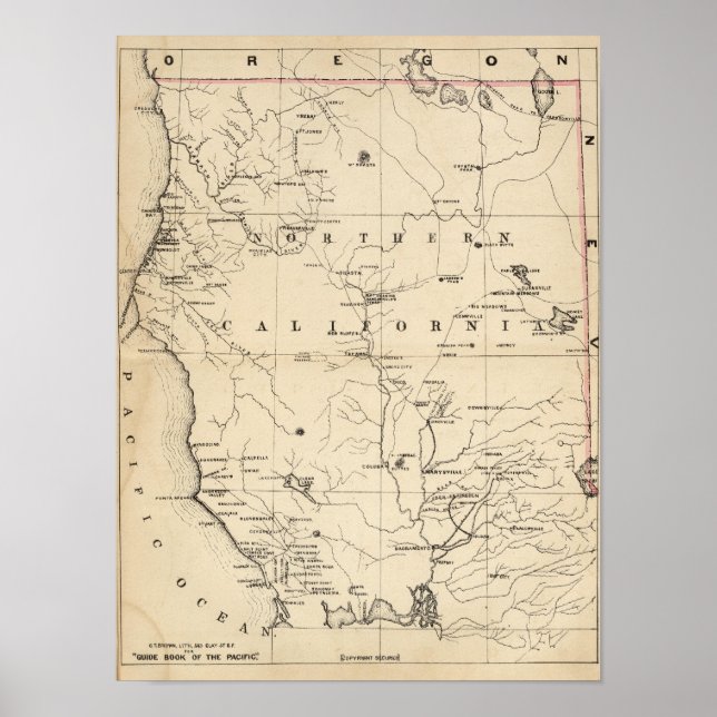 Pôster Norte California (Frente)