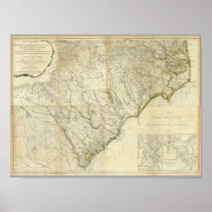 Poster Norte composto & South Carolina