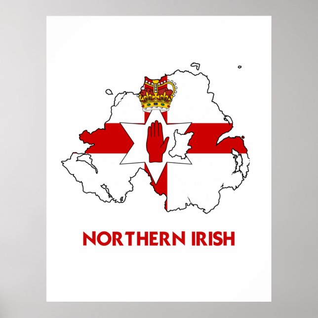 PÔSTER NORTE IRISH MAP (Frente)