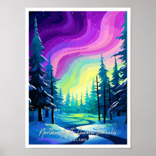 Poster Norte Lights Aurora Borealis
