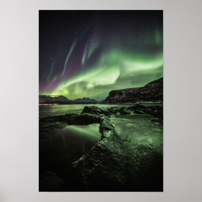 Poster Norte Lights Noruega (Frente)