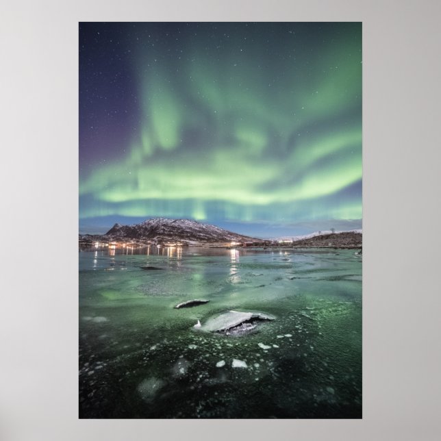 Poster Norte Lights Noruega (Frente)