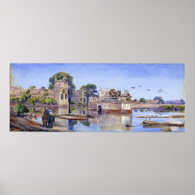 Poster Norte - Palácio de Padmini na Forte, Índia (Frente)