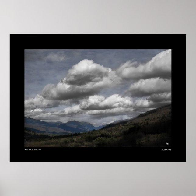 Poster Norte para Franconia Notch (Frente)