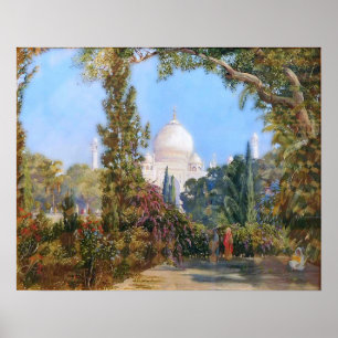 Poster Norte - Taj Mahal Em Agra, Índia Ocidental