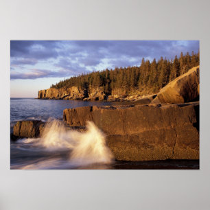 Pôster North America, US, ME, The rocky Maine coast.