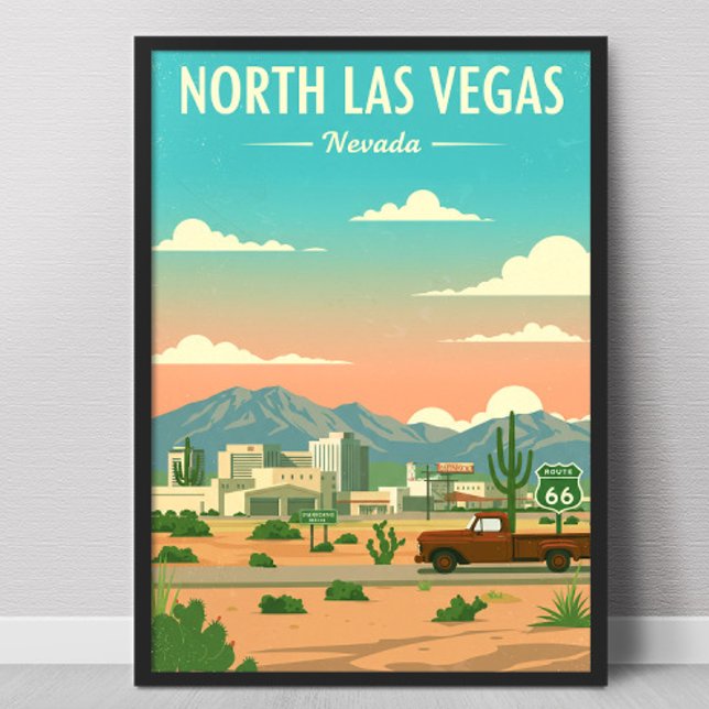 Poster North Las Vegas Antigo (Criador carregado)