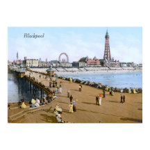 North Pier em Blackpool, Inglaterra (c. 1900)