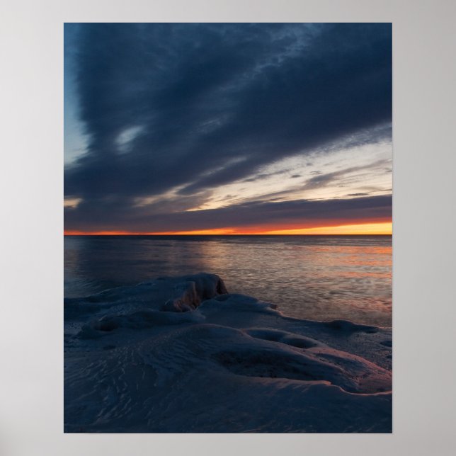Pôster North Point Sunrise Milwaukee, Wisconsin (Frente)