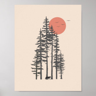 Poster North Wall Art do Pacífico