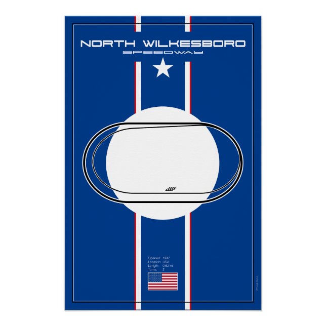 Pôster North Wilkesboro Speedway (Frente)