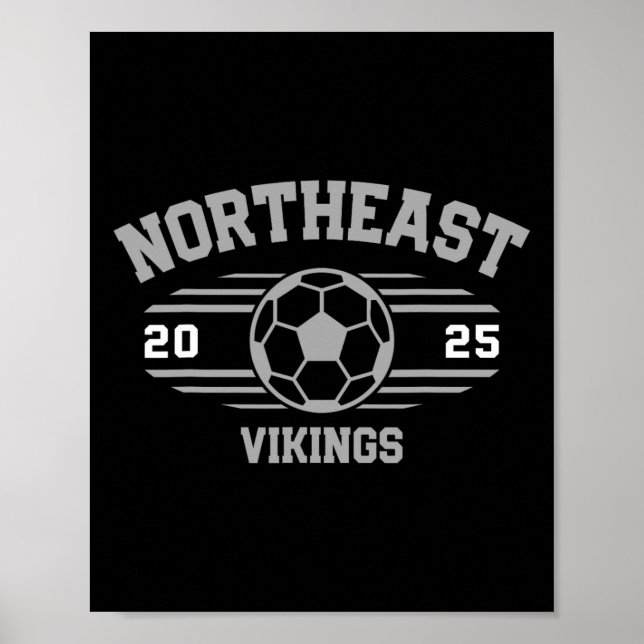 Poster Northeast Vikings Futebol Byll 2025  (Frente)