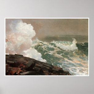 Pôster Northeaster, Winslow Homer 1895