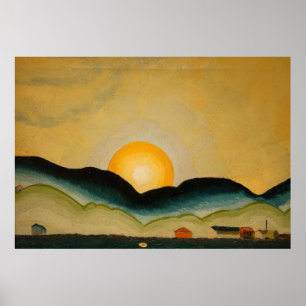 Poster Northport Harbour (1929) Arthur Dove Canvas Print