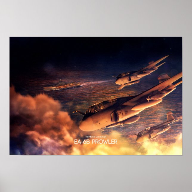 Poster Northrop Grumman EA-6B Prowler (Frente)
