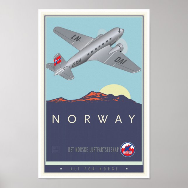 Poster Noruega (Frente)