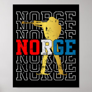 Poster Noruega Biathlon Norge Original