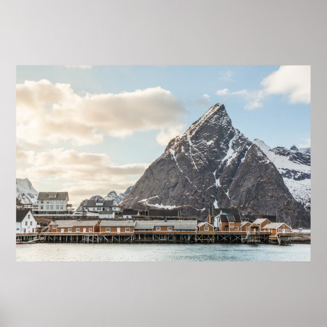 Poster Noruega Lofoten Fisheries Village - Foto: (Frente)
