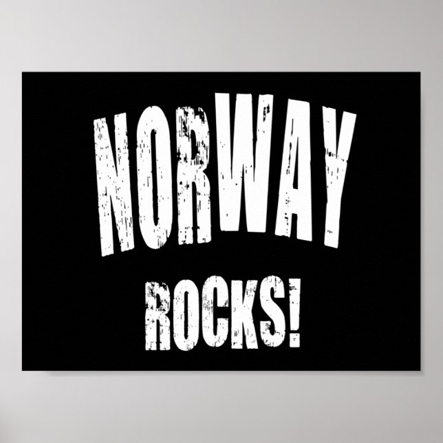 Poster Norway Rocks! (Frente)