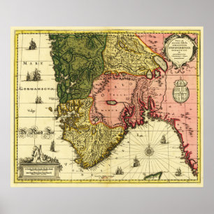 Poster NorwayPanoramic MapNorway