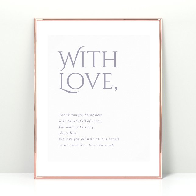 Poster Norwich Wedding Obrigado por participar do Sinal (Criador carregado)