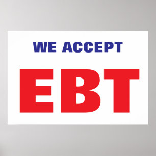 POSTER NÓS ACEITAMOS EBT