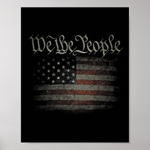 Poster Nós, As Pessoas Dos Eua, Bandeira 4 De Julho, Nos