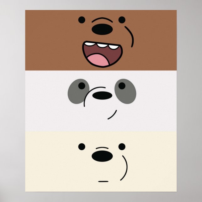 Poster Nós Bare Bears Bear Strips (Frente)
