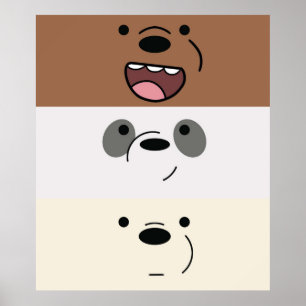 Poster Nós Bare Bears Bear Strips