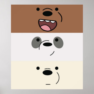 Poster Nós Bare Bears Bear Strips