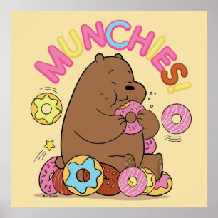Poster Nós Bare Bears - Grizz Rosquinha Munchies!