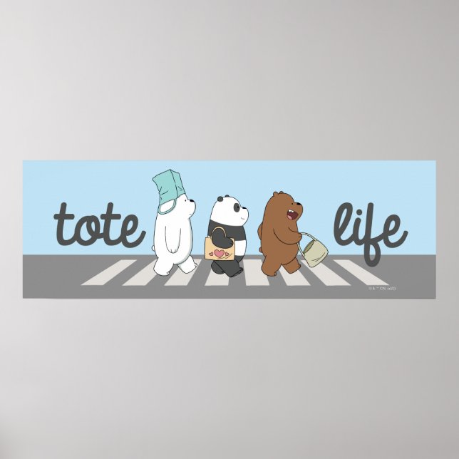 Poster Nós Bare Bears - Vida Bolsa! (Frente)