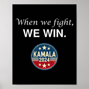 Poster Nós Combatemos Harris 2024 Kamala Harris Para Pres