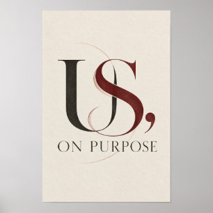 Poster Nós de propósito Minimalista Tipografia Relacionam