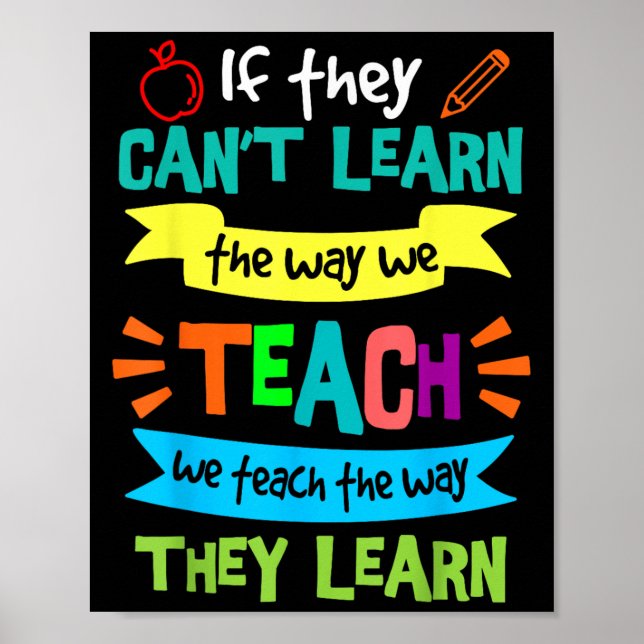 Poster Nós Ensinamos Do Jeito Que Eles Aprendem Sped Educ (Frente)