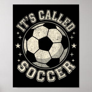 Poster Nos EUA É Chamada De Futebol Americano Não Futebol