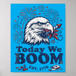 Poster Nós Explodimos Est 1776 Águia Careca Patriótica 4
