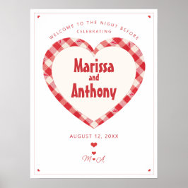 POSTER NÓS FAZEMOS JANTAR DE ENSAIO CASUAL VINTAGE GINGHA