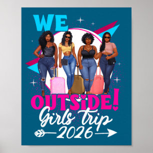 Poster Nós Fora Viagem de Meninas 2026 Meninas Afro Mulhe