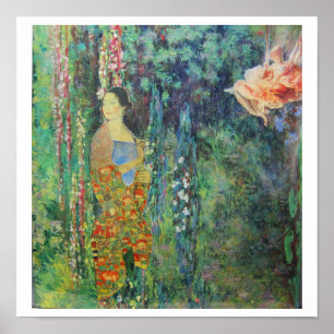 Poster Nos Jardins Suspensos de Monet - arte colagem