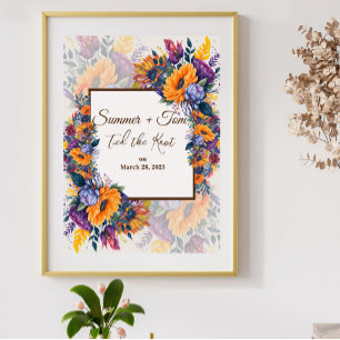 Poster Nós ligamos o nó elegante estilo de verão moderno