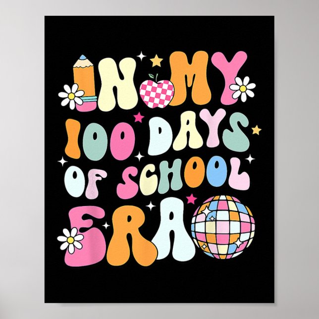 Poster Nos Meus 100 Dias De Professores De Professores (Frente)