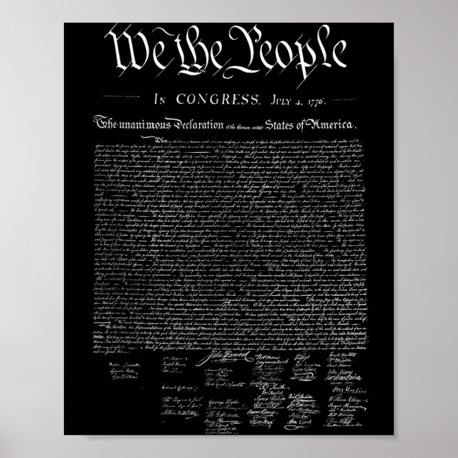 Poster Nós o povo _ nós declaração de independência  (Frente)