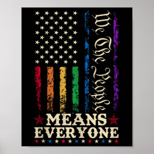 Poster Nós O Povo Significa Todos Nós Constituição LGBT 