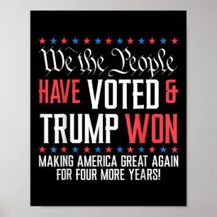 Poster Nós, Pessoas, Votámos E Trump Ganhou Mega Por 4